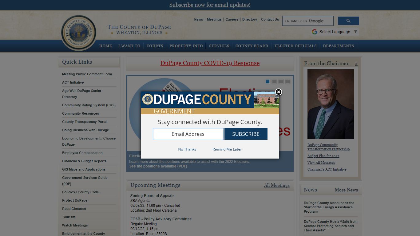 DuPage County IL Official Website - Home